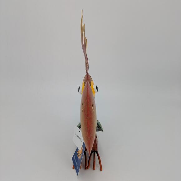 Garden Bird Metal Sculpture Pier 1 Parrot Cockatoo Decor Wacky Whimsical Art 12" - Picture 2 of 9